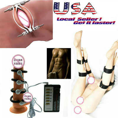 #ad Binding Set Hand To Thigh Cuff Metal Labia Clip Restraint Couples Adult $21.88