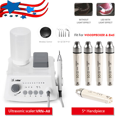 #ad Dental Ultrasonic Piezo Scaler VRN A8 5pcs LED Handpiece fit WOODPECKER EMS ff $179.99