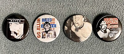 #ad GG Allin Set Of 4 1” Buttons $6.99