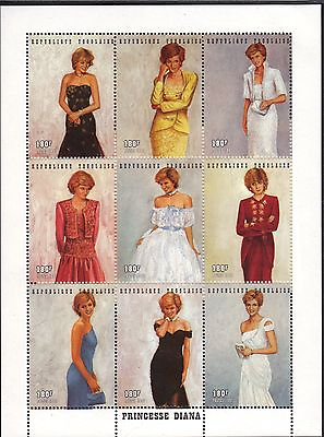 #ad Togo Princess Diana Gowns With Cerificate of Authenticity MNH. #02 PD9 $7.50