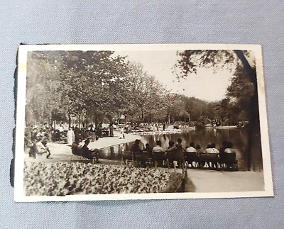 #ad WWII Shanghai China 1945 Photo Chinese citizens in a Park $14.95