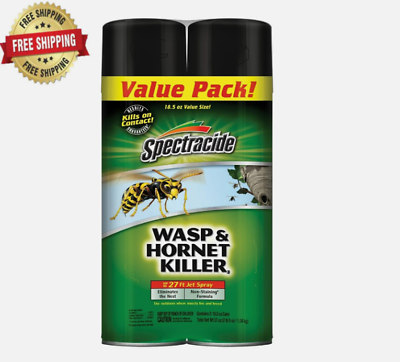 #ad Spectracide 18.5oz Wasp amp; Hornet Killer Twin Value Pack $10.22