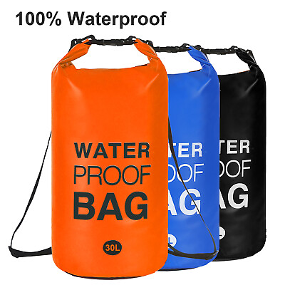 #ad Waterproof Dry Bag 10L 20L 30L for Kayaking Rafting Boating Surfing Dry Sack $6.79