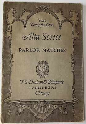 #ad Parlor Matches by Walter Ben Hare Play Book 1915 T.S Denison amp; Company $19.99