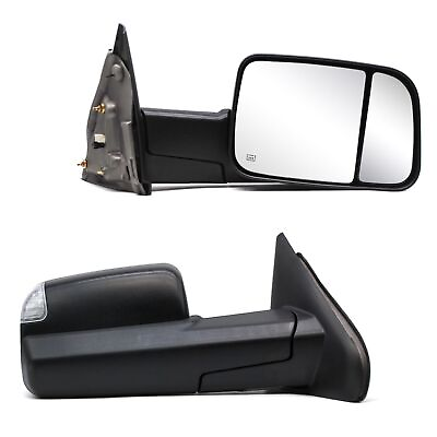 #ad Power Heated Side Tow Mirrors for 02 08 Dodge Ram 1500 03 09 Ram 2500 3500 LH RH $131.21