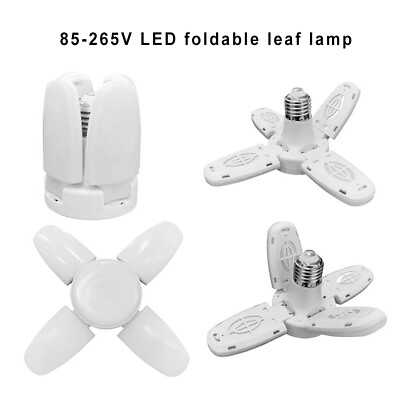 #ad E27 led AC85 265V 28W LED Bulb Fan Blade Timing Lamp Light Bulb Foldable $7.99