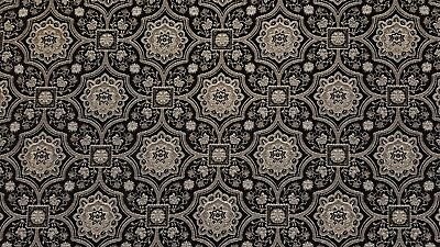 #ad Discount Fabric UPHOLSTERY Black Taupe Oatmeal amp; Gray Ornate $62.99