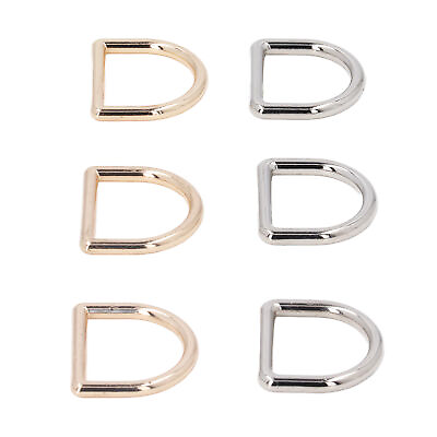 #ad 120Pcs Metal D Rings Strong Load Bearing Zinc Alloy D Buckle Clips Accessory ❉ $52.44
