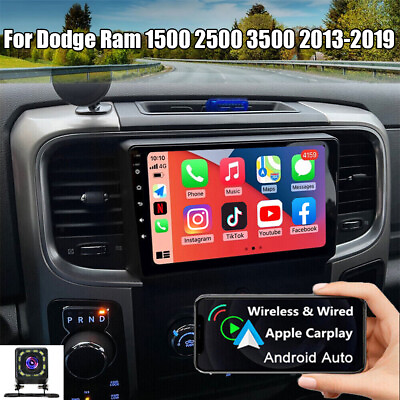#ad For Dodge Ram 1500 2500 3500 2013 2019 Car Radio GPS Navigation Android Carplay $167.01