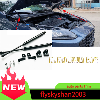 #ad Black Front Engine Hood Shock Strut Damper Lifter Kit For Ford 2020 2020 Escape $61.50