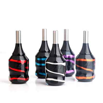 #ad 30MM Aluminum Alloy Tattoo Grip With Back Stem Tattoo Tube Tip Kit Multi Color $27.16