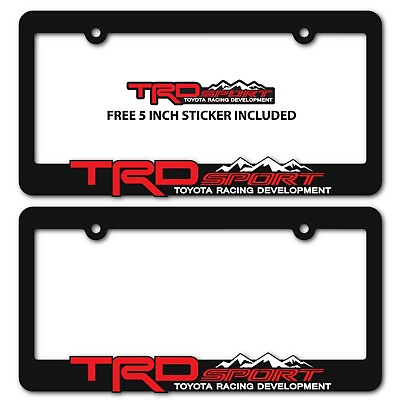 TRD SPORT License Plate Frames Toyota TRD Tacoma Tundra 4Runner RAV4 Highlander $11.99