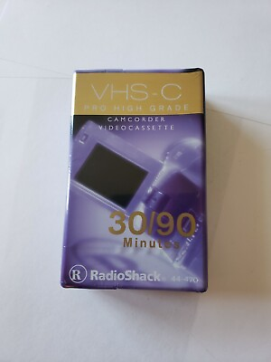 #ad VHS C Pro Camcorder Video Cassette New Sealed Radio Shack 30 90 minutes New $3.79