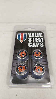 #ad New NCAA Car Truck Chrome Finish Tire Valve Stem Caps Cover Auburn Tigers $9.99