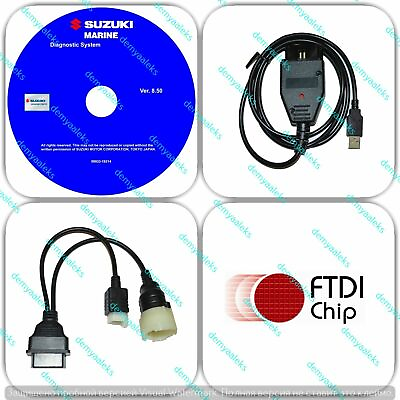 #ad Diagnostic USB Cable Kit for Suzuki SDS 8.70 Outboard Boat Marine $54.99