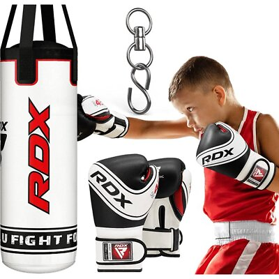 #ad Kids Punching Bag with Boxing Gloves by RDX MMA Filled Junior Hanging Punch Bag $73.99