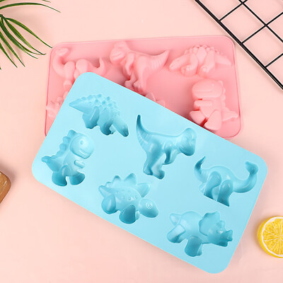 #ad Dinosaur Silicone Cake Mold For Baking Chocolate Candy Tray Candle Making Tools $5.71