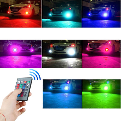#ad For Toyota Camry 2007 2008 2009 2013 2014 2x LED Headlight Fog Lights RGB Colors $16.98