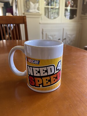 #ad Nascar Need 4 Speed Coffee Cup Mug 2007 Car#53 Bob Burdick Auto Racing $4.95