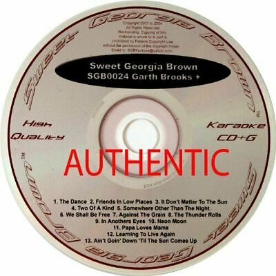 #ad ARTIST GARTH BROOKS Garth Brooks Sweet Georgia Brown Cdg Sgb0024 karaoke $8.99