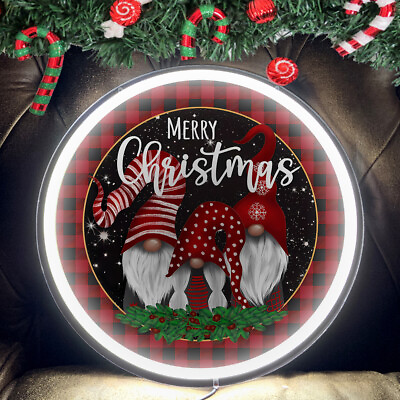 #ad Christmas Gift Father Christmas Neon Sign LED Decor Party Xmas Gift 12x12quot; K1 $49.99