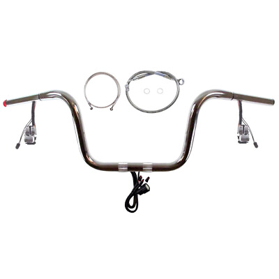 #ad 1 1 4quot; Chrome 10quot; Prewired Ape Hanger PKit 2018 amp; Up Harley Softail Fatboy ABS $1409.47