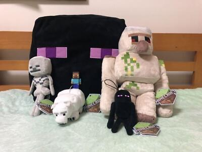 #ad Minecraft Plush strap Mascot lot of 5 Set sale Tagged not for sale skeleton etc. $140.82