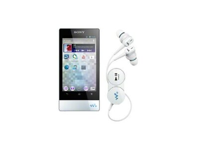 #ad SONY Walkman F Series 16GB w Bluetooth Earphone White NW F805BT $153.83