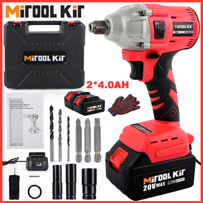 #ad 1 2#x27;#x27; Cordless Electric Impact Wrench Gun with Li ion Battery High Power Driver $55.90