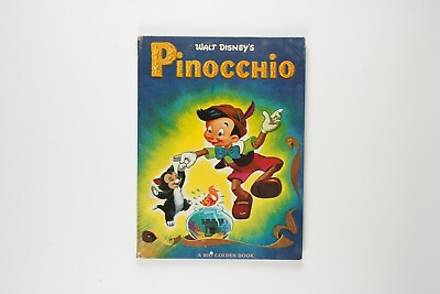 #ad Walt Disneys Pinocchio a Big Golden Book: Collodi 1953 Edition $32.00