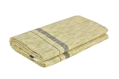 #ad Khadi Cotton Lungi For Men Attractive Green Color Side Border Solid Lungi Dhoti $22.13