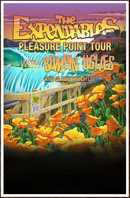 #ad EXPENDABLES Pleasure Point Tour 2023 Ltd Ed RARE Poster Reggae Punk Surf Rock $29.99