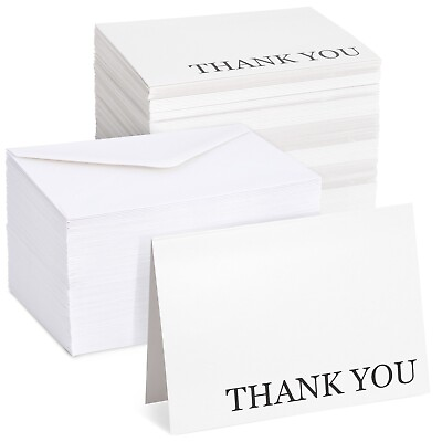 #ad 120 Pack Thank You Cards with Envelopes for Weddings Bridal Showers 5 x 4quot; $23.99