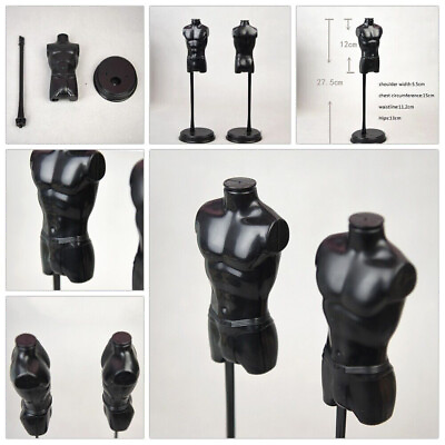#ad 1 6 Mini Male Torso Body Form Doll Mannequin Garment Display rack Bust Model $9.98