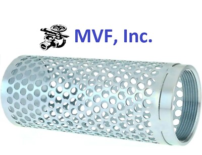 #ad Strainer Round Hole Long 2quot; Female NPT Plated Steel Suction Hose Narrow RS25B $19.79