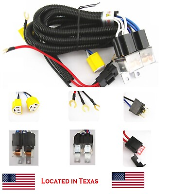 #ad 2x Headlight H4 Relay Wiring Harness For Toyota 95 97 Tacoma 88 95 Pickup H6054 $9.99