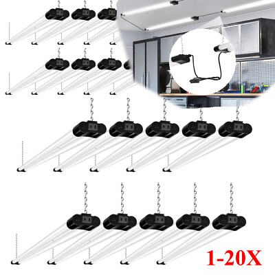 #ad 1X 20X 4FT Linkable LED Shop Light for Garage 4400lm 42W Utility Light Fixture $32.99