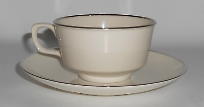 #ad Franciscan Pottery Fine China 7000 Line Platinum Cup amp; Saucer $11.23