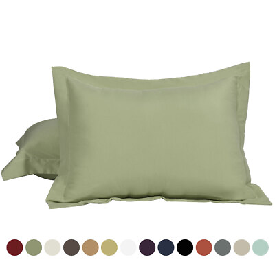 #ad 2Pcs Standard Queen King Microfiber Pillow Shams Pair No Zipper Pillowcases $12.77