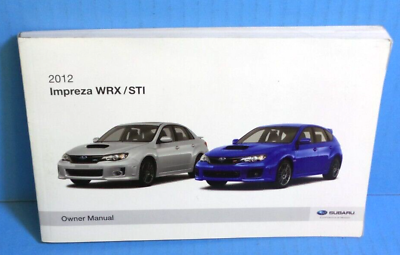 #ad 12 2012 Subaru Impreza WRX STI owners manual $12.95