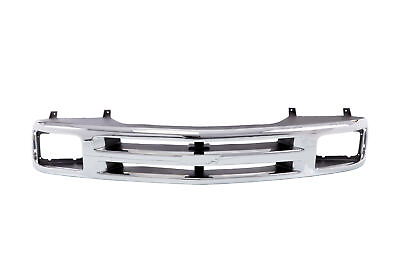 #ad Grille Chrome Gray Sealed Beam Headlights For 1994 1997 Chevy S10 95 97 Blazer $100.57