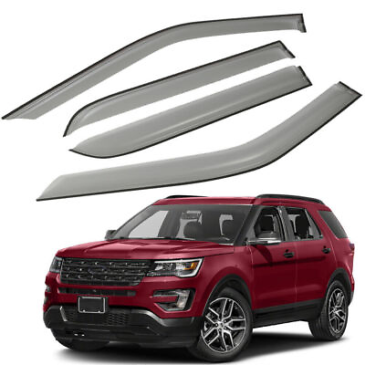 #ad For 2011 2019 Ford Explorer Side Window Visors Vent Shade Rain Guards Deflector $22.99