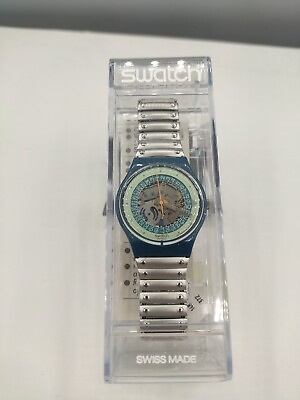 #ad Vintage Swatch Swatch GG404 Steel Lite Small Medium NOS Brand New $54.99