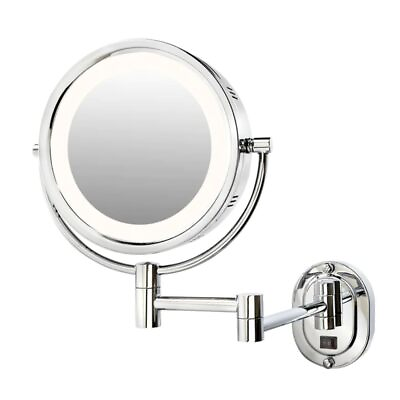 #ad Wall Mounted Makeup Mirror with Lighting Round Lighted Makeup Mirror with C... $124.43