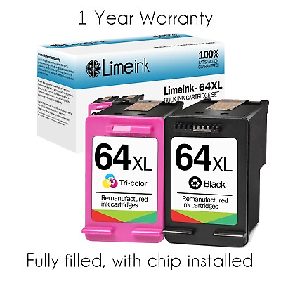 #ad 64XL Ink Cartridges for HP envy photo 7855 7155 7858 6255 7800 7164 6255 Combos $17.00