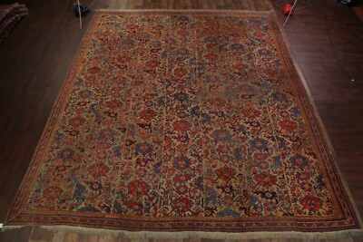 #ad Pre 1900 Antique Oushak Turkish Palace Sized Rug 14x16 Handmade Wool Carpet $9239.00