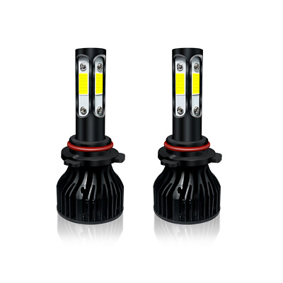 #ad 4 Sides 9006 HB4 COB LED Headlight Bulbs Conversion Kit 200W 12000LM 6000K $12.74
