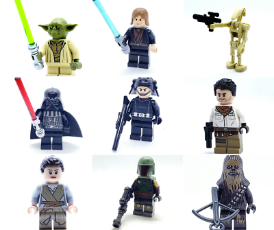 #ad LEGO Star Wars Minifigures Lot YOU PICK Clone Jedi Sith Authentic Huge Variety $31.49