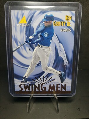 #ad 1995 Pinnacle Baseball Swing Men Ken Griffey Jr #304 $2.65