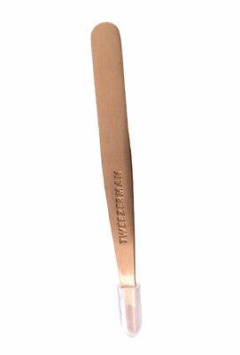#ad ✔️CLEARANCE TWEEZERMAN Rose Gold Full Size Tweezers Brows Slant Precise $11.00